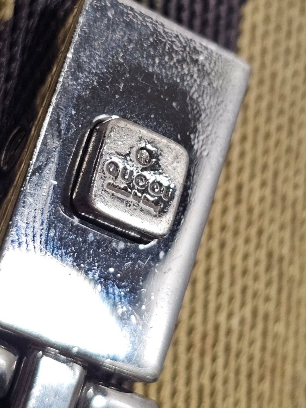 Auth. Vintage Gucci Jackie Piston Lock Long Wallet GG Monogram Canvas Brown - Picture 2 of 8